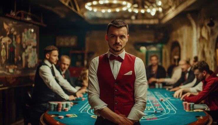 Meja American Roulette live dealer di platform dbl toto dengan roda 38 slot dan antarmuka taruhan